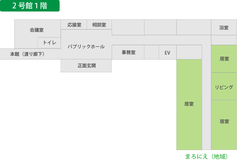 ２号館1F見取り図